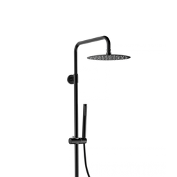 Colonne de douche CASCATA - rond noir mat