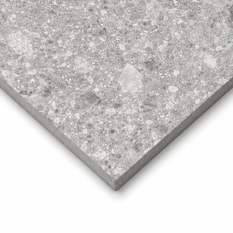 Tuile Extérieure 24x24 Terrazzo Grigio Mat