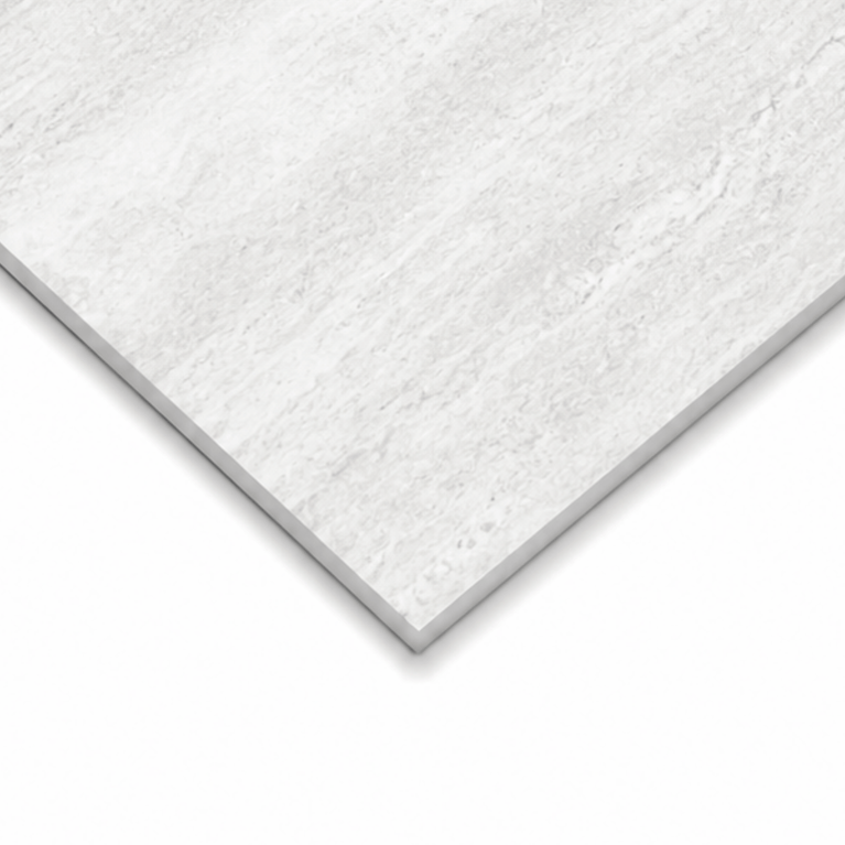 Céramique 24x24 Travertin Bianco Mat Texturé