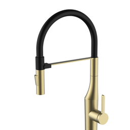 Robinet ETERNO de cuisine avec tuyau flexible - or brossé