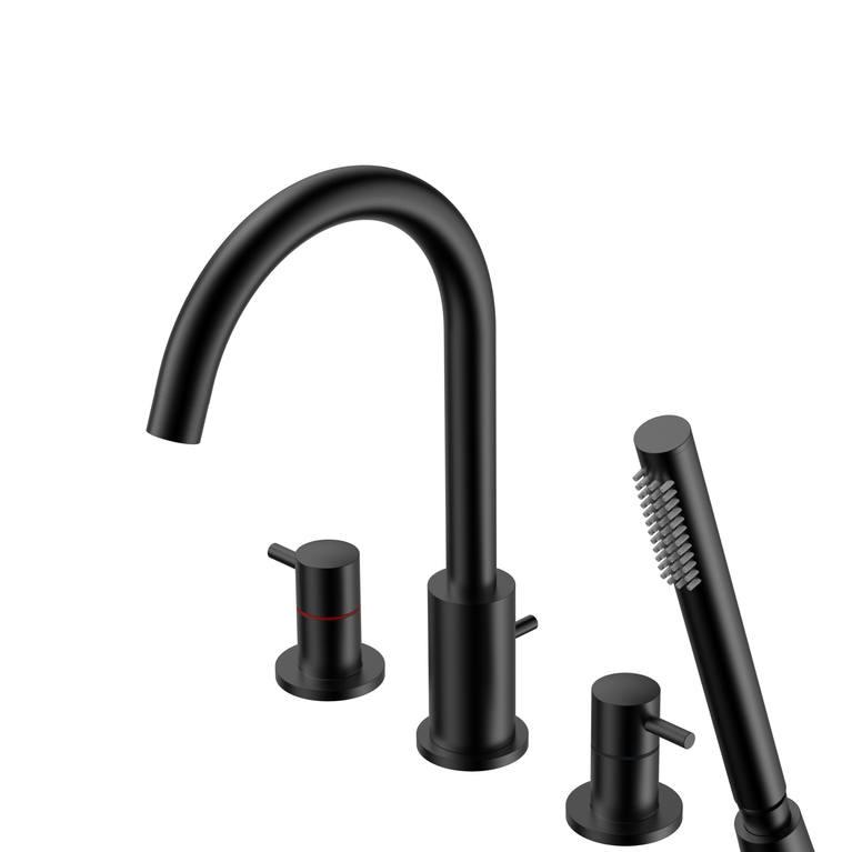 Robinetterie SERENITA sur bain - noir mat