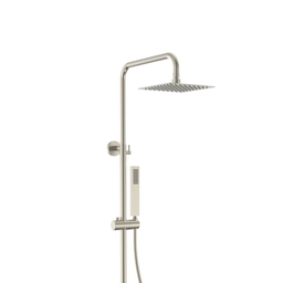 Colonne de douche CASCATA - carré acier brossé