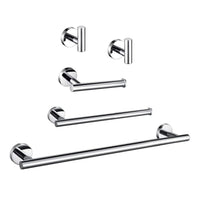 Ensemble d'accessoires de salle de bain - Chrome rond 24