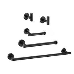 Ensemble d'accessoires de salle de bain - Noir rond 24" | Entrepôt de la Réno