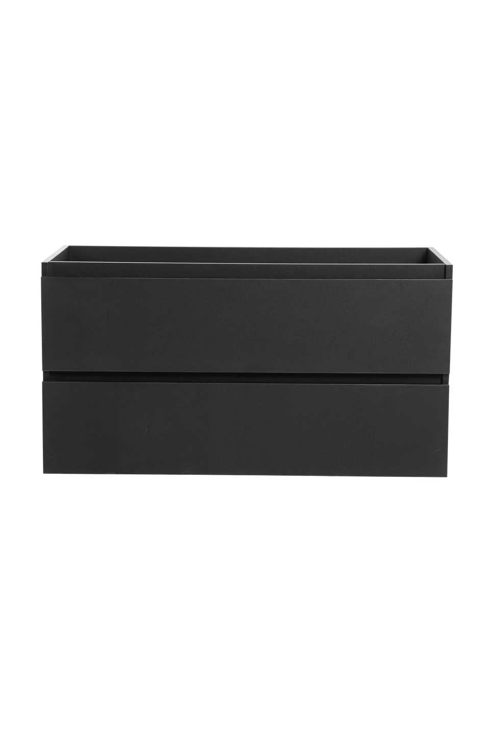 Vanité avec comptoir 40 pouces noir mat