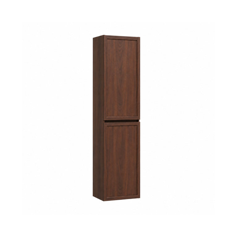 Shaker facades for 18X72 inch walnut wood cabinet