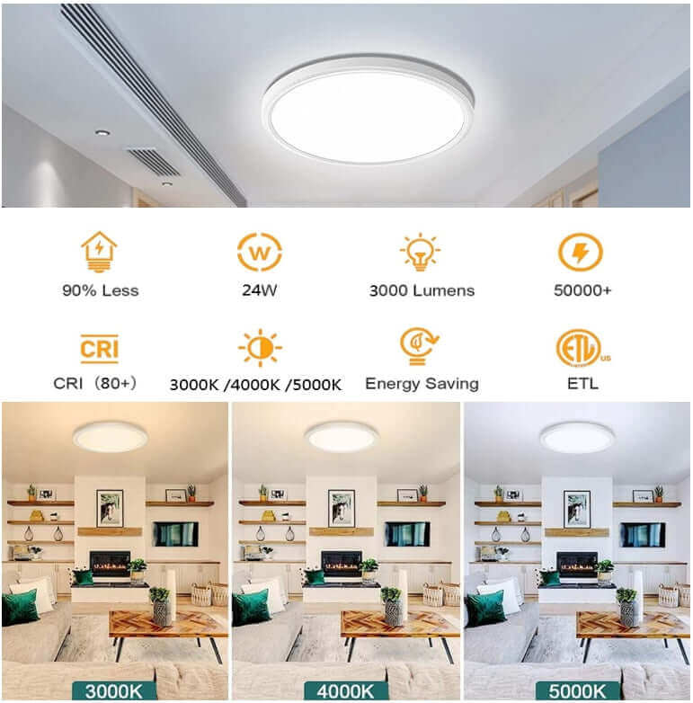 12 inch integrated LED round ceiling light 