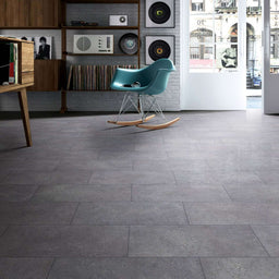 Céramique 24x24 charbon - Stone Cement | Entrepôt de la Réno