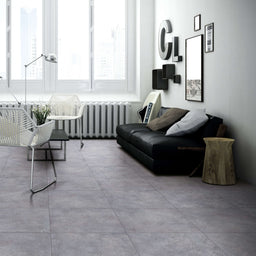 Céramique 24x24 gris - Stone Cement | Entrepôt de la Réno