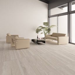 Céramique blanche nuances beige - Travertin | Entrepôt de la Réno