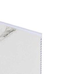 Mur de douche en PVC effet marbre blanc mat 48 po x 96 po | Entrepôt de la Réno