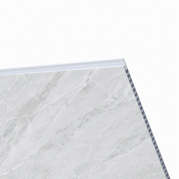 Mur de douche en PVC effet marbre gris perle lustré 48 po x 96 pouce