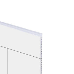 Mur de douche en PVC, effet céramique 12 po x 24 po, blanche, 48 po x 96 po | Entrepôt de la Réno