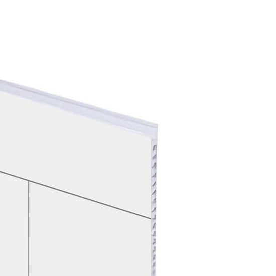 Mur de douche en PVC, effet céramique 12 po x 24 po, blanche, 48 po x ...