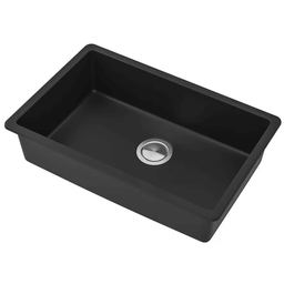 Évier noir en quartz 24"X 18" X9" | Entrepôt de la Réno