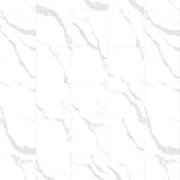 Vinyle SPC Marbre Blanc 12"x 24" | Entrepôt de la Réno