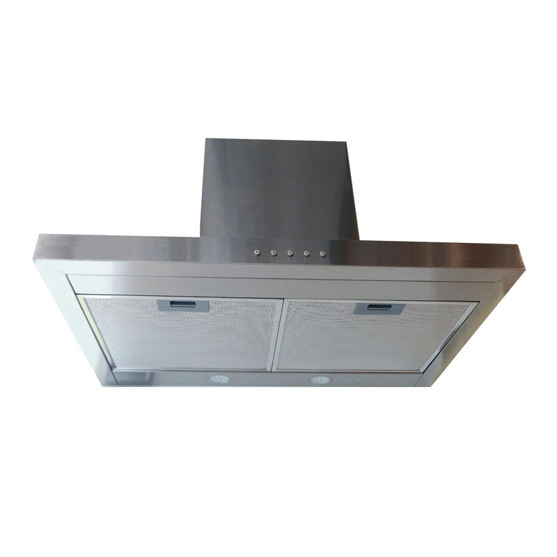 T-shaped kitchen hood - 30 in - stainless steel