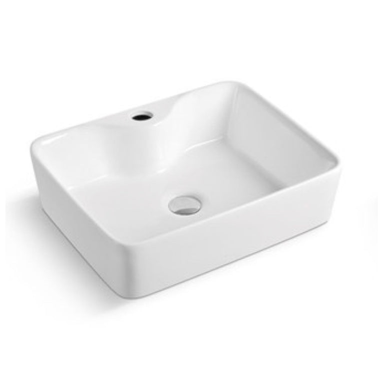 622 Rectangular Sink, Porcelain 19 x 14 3/4 x 5 1/4 in, White 