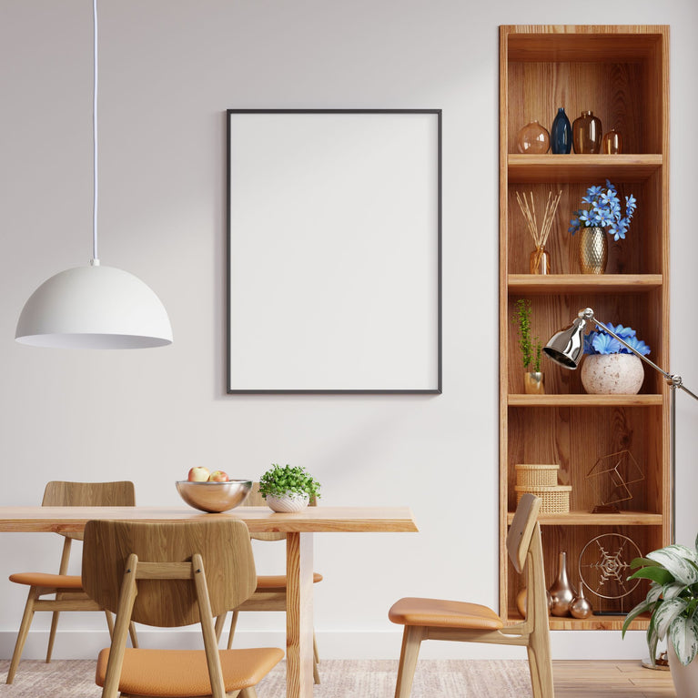 Luminaire suspendu en dôme en 20" - Blanc mat