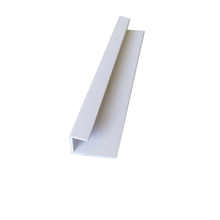 Glossy white PVC shower wall