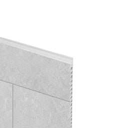 Mur de douche en PVC effet céramique 12 po x 24 po béton gris pâle 48 po x 96 po | Entrepôt de la Réno