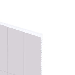 Mur de douche en PVC effet céramique (6 po x 20 po) blanc sur blanc mat 48 po x 96 po | Entrepôt de la Réno