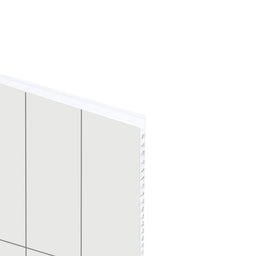 Mur de douche en PVC effet céramique (6 po x 20 po) blanc sur gris mat 48 po x 96 po | Entrepôt de la Réno