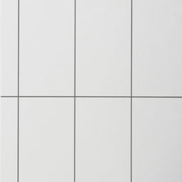 Mur de douche en PVC effet céramique (6 po x 20 po) blanc sur gris mat 48 po x 96 po | Entrepôt de la Réno