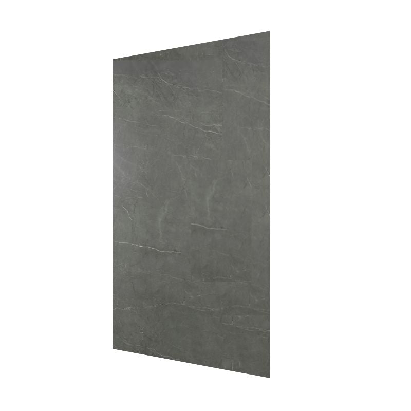 Panneau en PVC pour douche, finition marbre gris mat, 48 pouces par 96 pouces