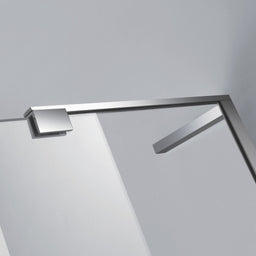 Douche (Base et Vitres inclus) chrome 36"X36" en coin | Entrepôt de la Réno