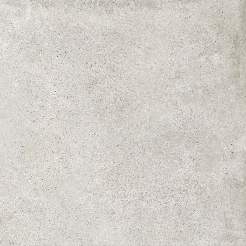 Carrelage Céramique Stone Cement Grège, texture mate, couleur gris clair avec nuances subtiles, aspect béton poli, pour sol et mur, usage résidentiel et commercial, format 60x60 cm
